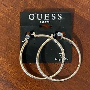 Brand new Guess hoop gold earrings